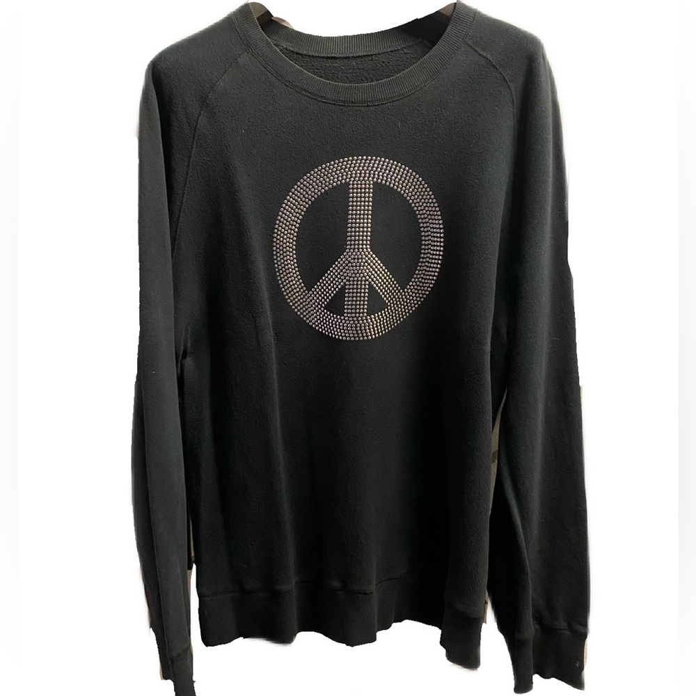 Lucien Pellat Finet Peace Symbol logo Cotton Sweater